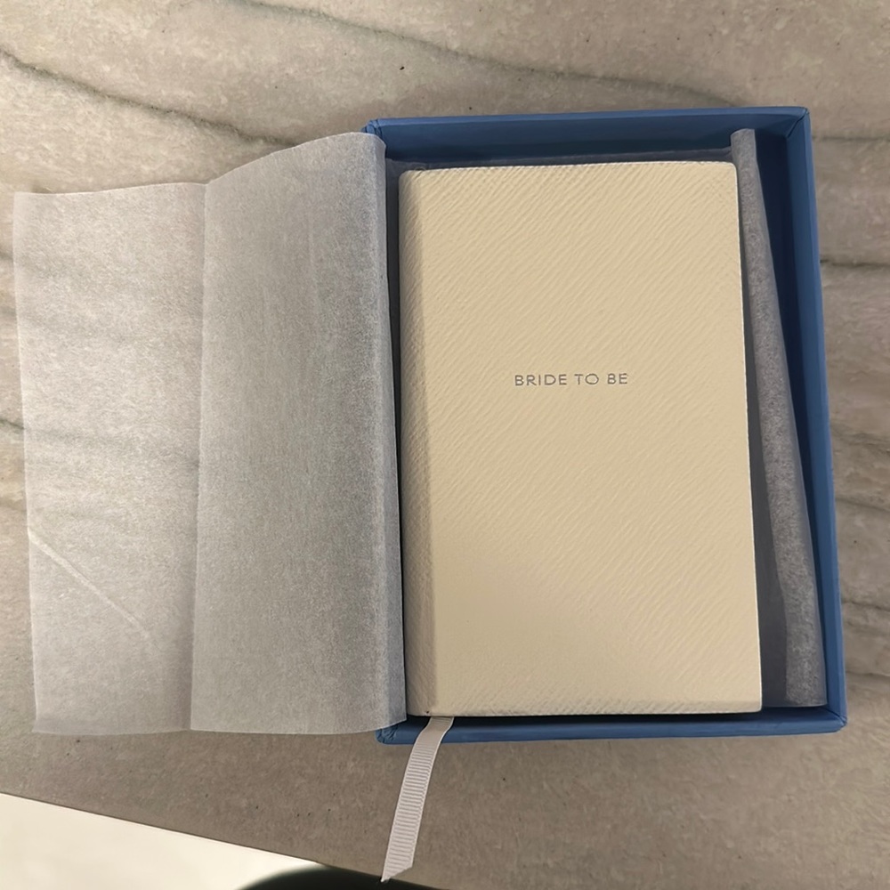 Smythson Bride to Be Notebook brand new